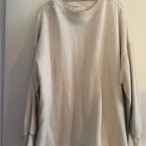 aerie Cream Crewneck Sweater
